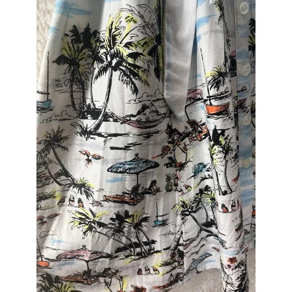 Chetta B Size 4 Dress A-line Button-Front Boat Beach Resort Travel Cruise Vacay - Picture 3 of 11